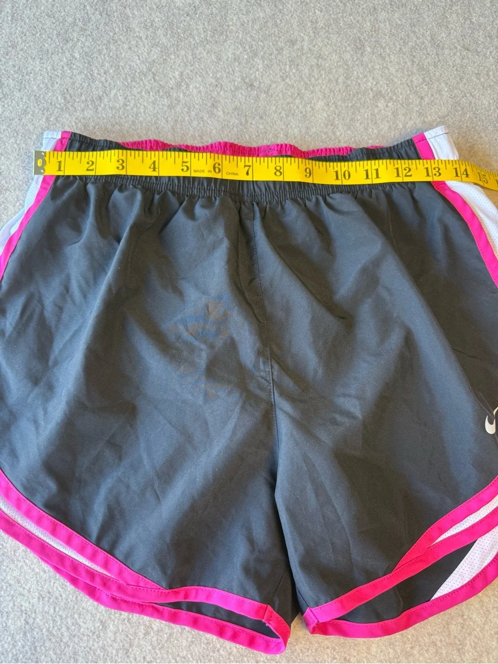 Nike Women’s‎ Black Athletic Shorts with Pink and White Accents